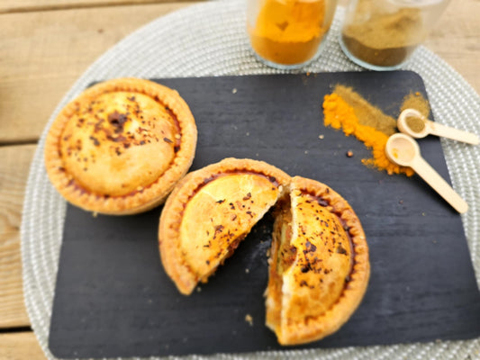 Indian Butter Chicken Pie with Bombay Potatoes